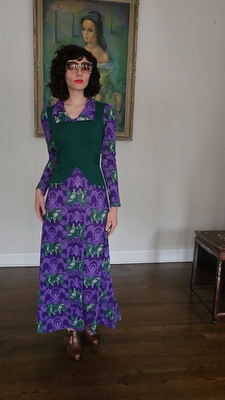 70s print maxi dress Made the 70s inspired maxi dress of my dreams (with pockets! Vintage fabric) : r/sewing