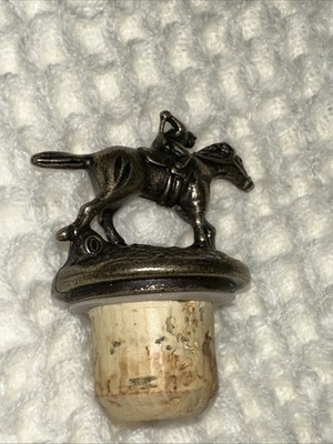 Blanton's Single Barrel Bourbon Bottle Horse & Jockey Cork Stopper Letter O