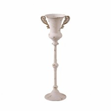 Sockel Urnenvase Vintage-inspiriert Urnenvase mit Griffen Shabby Chic f&uuml;r Regale