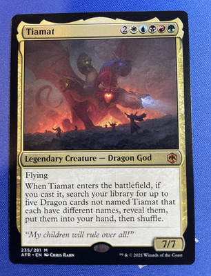 Wizards of the Coast Tiamat 235 Mythic Rare AFR Regular Legendary Creature MTG