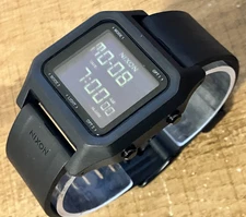 Nixon The Staple A1309 Digital 100M Recycled Plastics Mens Watch in All Black