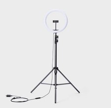 Heyday 12 RGB Ring Light w/ Tripod Phone Stand Portable Black NEW