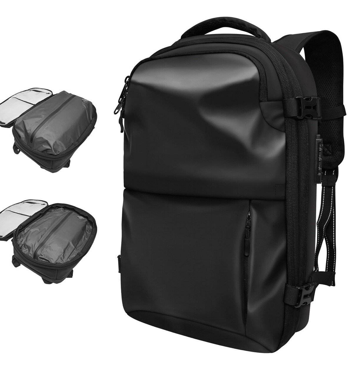 Airback Vacpack 60L Mochila Expandible Resistente al Agua Antirrobo - Puerto USB