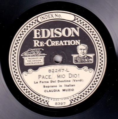 Muzio. Verdi (Forza - Pace)+Bellini (Bianca e Fernando). Edison 82267. NM(-)