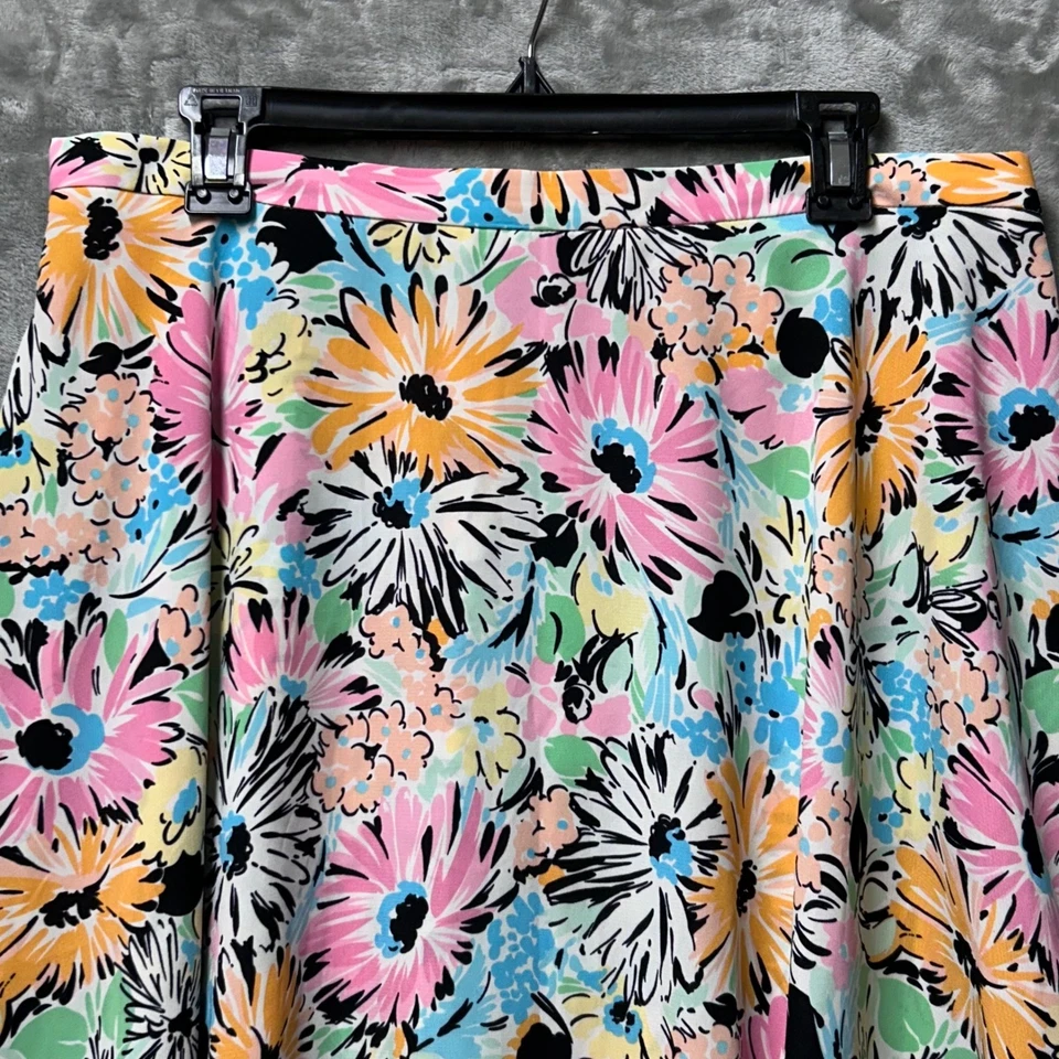 Falda midi Napa Valley para mujer talla 16 estampado floral colorida hada fluida alegre Foto 2 de 4