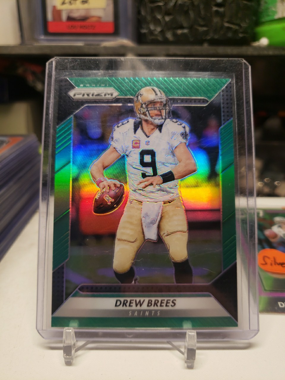 2016 Panini Prizm Green Prizm Drew Brees #111  Saints