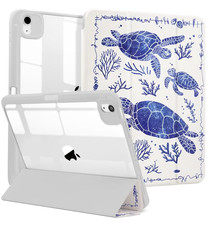 MrARTIST iPad Air 11" M3 M2 Air 5 Air 4 Turtle Kawaii Case Pencil Holder