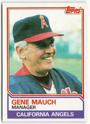 1983 Gene Mauch Topps - California Angels