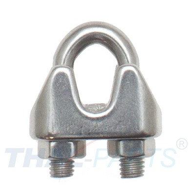10er Pack Drahtseilklemme für 3mm Drahtseil Edelstahl Niro DIN 741 Seilklemme