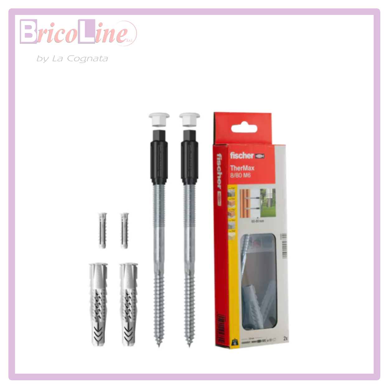 TASSELLO PER CAPPOTTO KIT TERMAX 10-100 M.8 CF/PZ.2