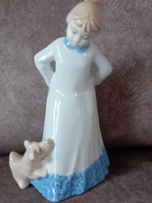 Vintage D?Art SA Spain Figure Of Girl And Dog Ladro  Nao Style?