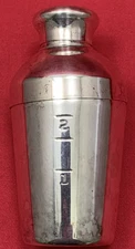 Vintage NAPIER Silverplated "BAR BABY" Mini  3 oz COCKTAIL SHAKER 3.75" H