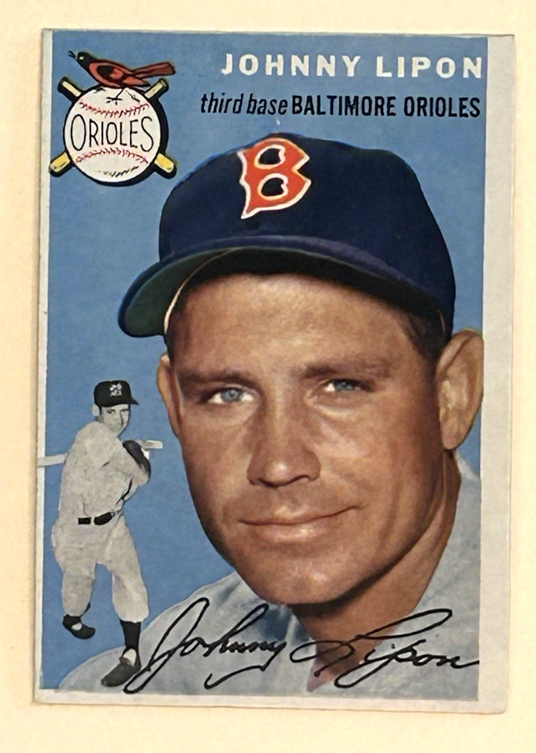 1954 Topps - Johnny Lipon #19 NEAR MINT CONDITION!