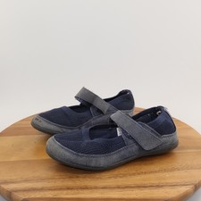 Lands End Little Girl Size 2M Mary Jane Black Uniform Comfort Shoes Stretch