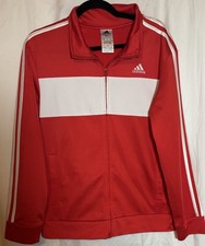 Adidas Youth Red Full Zip Track Jacket Sz. XL 18/20 