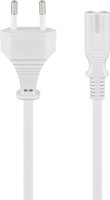 40X Goobay 93987 Anschlusskabel Mit Eurostecker, 3 M, Weiß, (2*0,75 Mm²), 3 M -