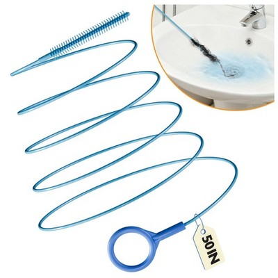 4 Pack Snake Drain Hair Removal Tool, Reusable Drain Snake Hair Drain Clog Re...