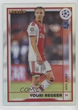 2022-23 Topps Merlin UEFA Club Competitions Refractor Youri Regeer #10 Rookie RC