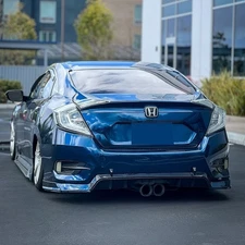 Clear LED Tail Light Fits Honda Civic 2016-2021 Sedan Chrome Housing Rear Lights