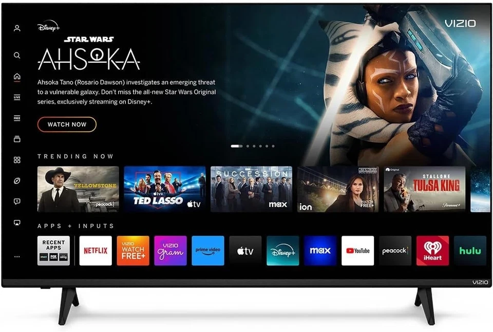 Compact 43-Inch 4K HDR Flat Smart TV with Wi-Fi & Remote Control - Renewed - Image 3 of 4