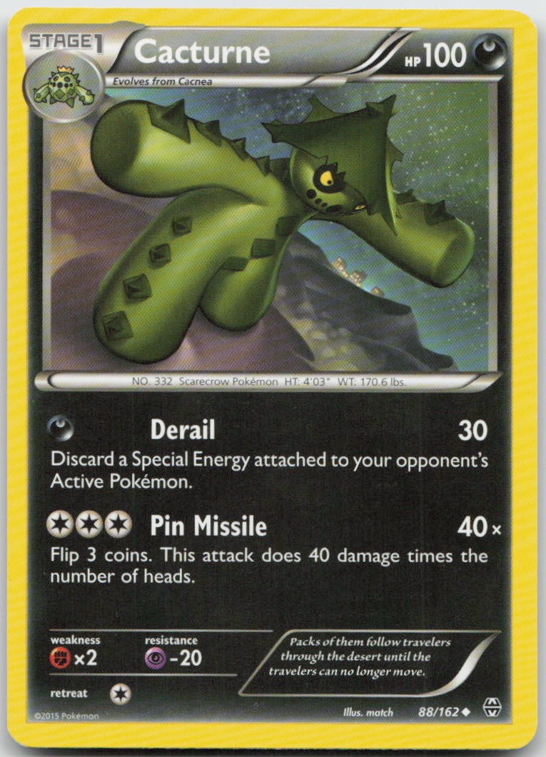 Cacturne 88/162 Uncommon BREAKthrough Pokemon TCG LP