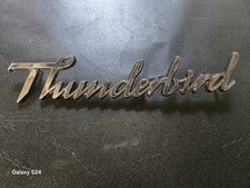 Vintage 77-79 Ford Thunderbird Nameplate Emblem Vintage 77-79 Ford Thunderbird Nameplate Emblem