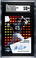 2021 Panini Mosaic Garrett Crochet Rookie Choice FUSION PRIZM AUTO SGC 10 RC
