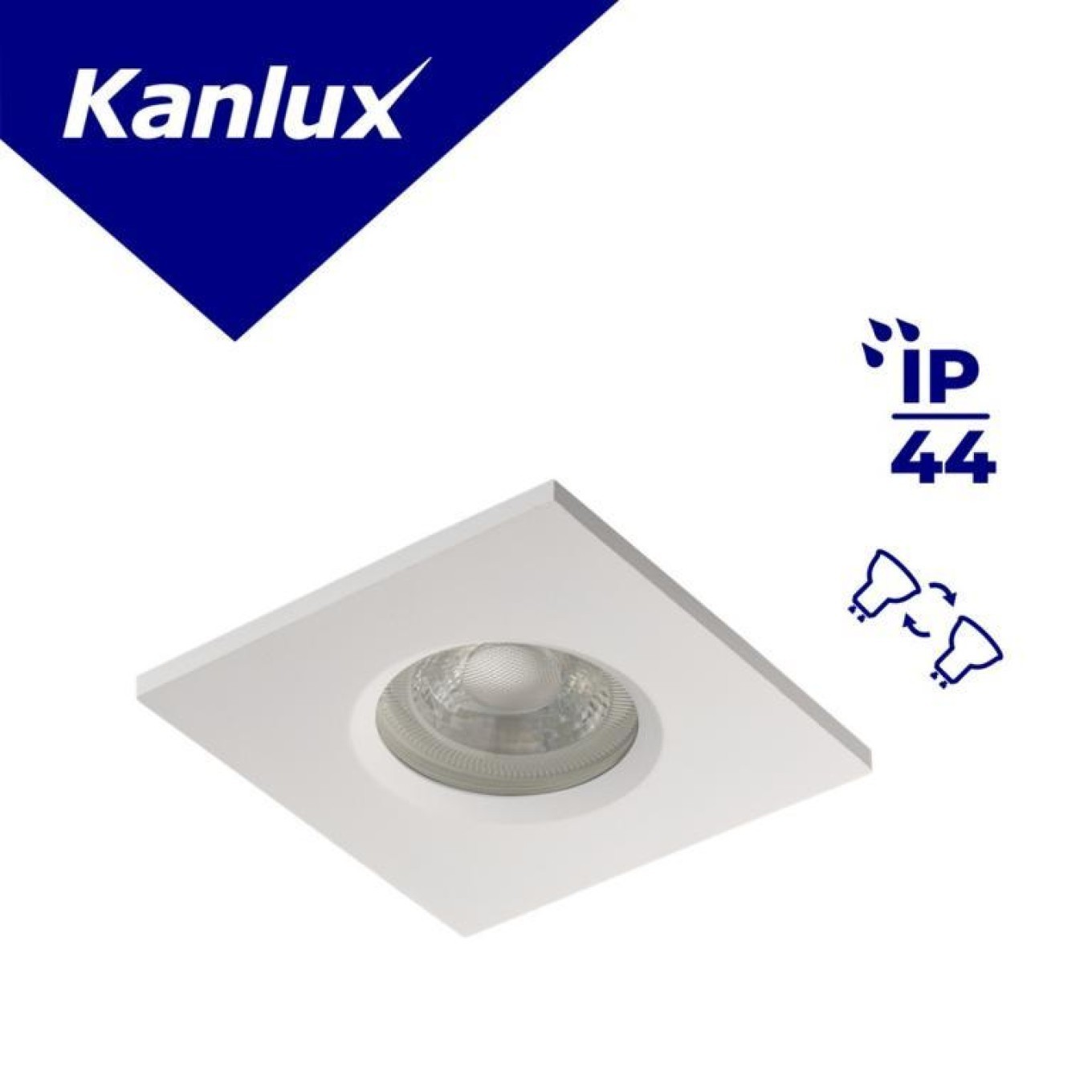 Ceiling eyelet non-adjustable TALU IP44 DSL-W without frame 39542
