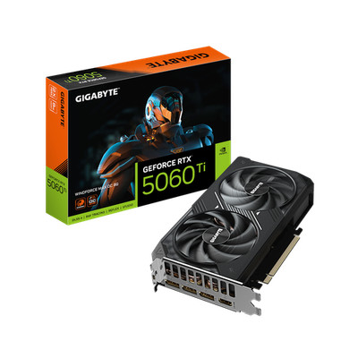 KOMP. GIGABYTE GeForce RTX 5060 Ti Windforce MAX OC 8G - 8GB GDDR7, HDMI, 3x DP