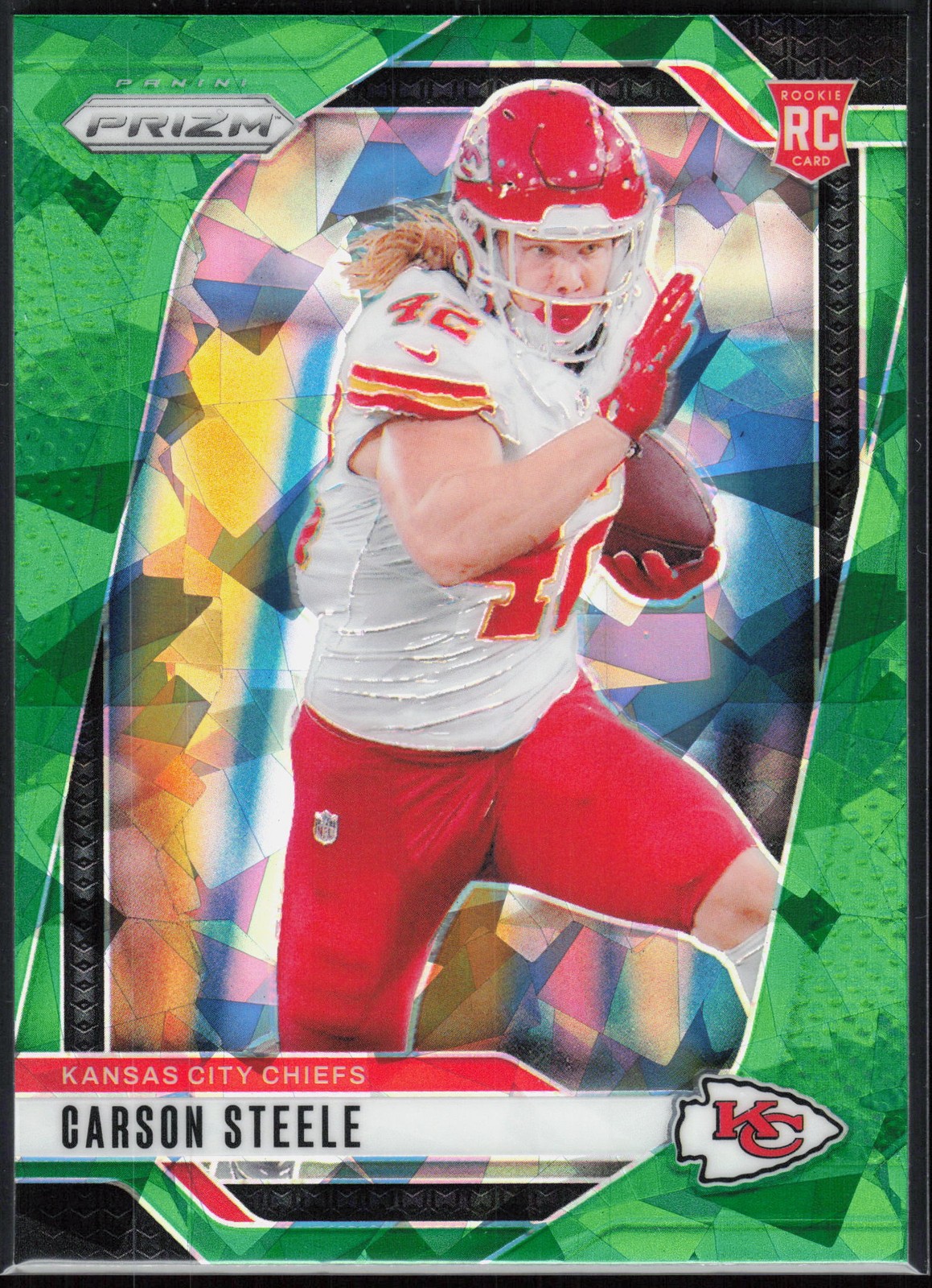 2024 Panini Prizm Carson Steele Green Ice Rookie #377