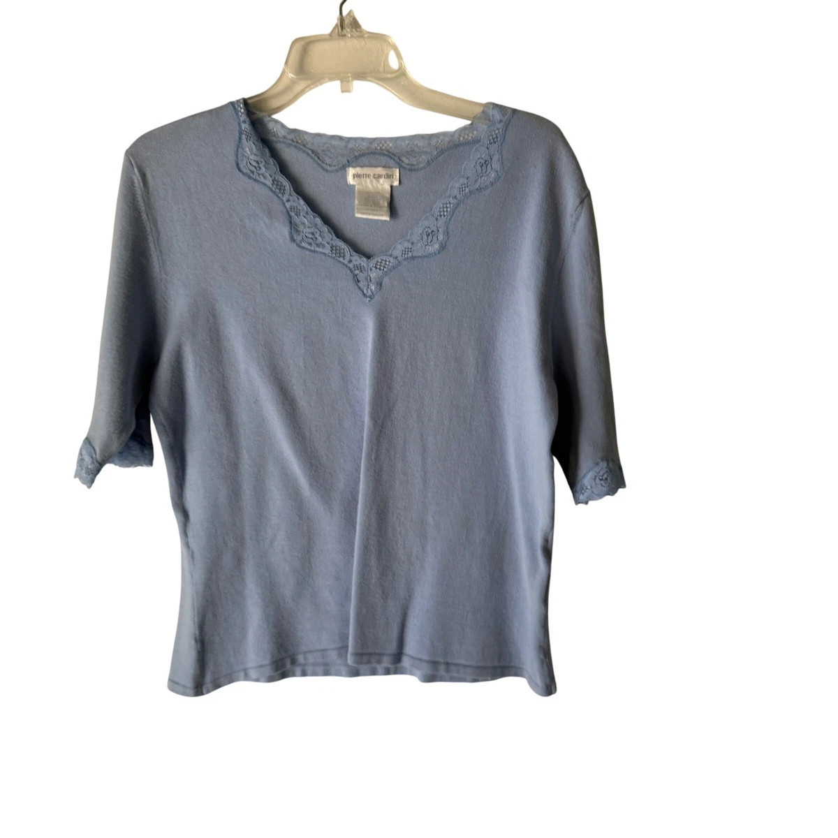 pierre cardin 紫 Vネック 半袖Tシャツ Tシャツ/カットソー（パープル/紫色系・Vネック）ファッション通販