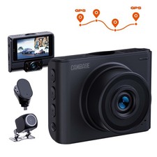 3CH Lens GPS Dash Cam 2.45" 1080P Car Camera Night Vision G-Sensor DVR Recorder