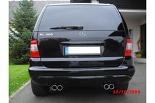 FOX Sportendrohrsystem Mercedes M-Klasse W163 Bj. 1997-2005, 2x76mm re/li