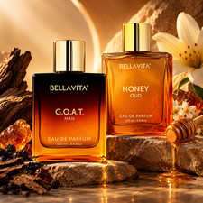 BellaVita Honey Oud Eau De Pa 100ml Luxury Unisex Perfume Long Lasting Fragrance