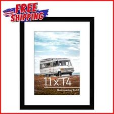 PICTURE FRAME BLACK 11X14 Display Pictures Wall Mounting Poster Photo Frames NEW