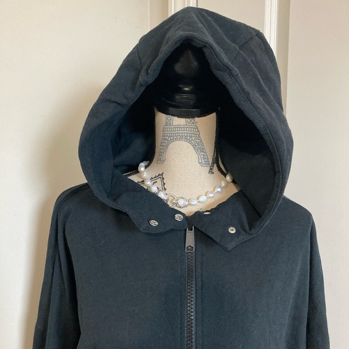 Zenana Outfitters schwarzer Hoodie mit durchgehendem Reißverschluss Langarm Übergröße 2X - Bild 2 von 6