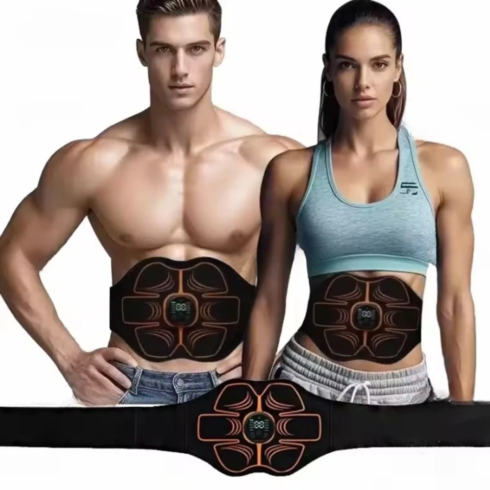Ceinture Abdominale EMS Électrostimulation LCD Rechargeable Sport Fitness - Photo 3/4