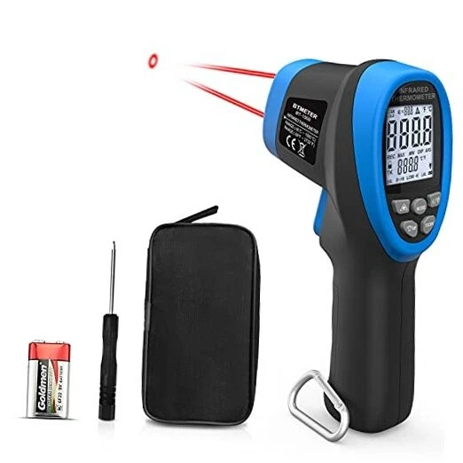 Blue 30:1 Non-Contact Pyrometer BT-1500 Infrared Thermometer