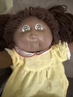 Cabbagepatch Kids Brown Hair Brown Eyed AA Girl Doll 1978-1982 Tagged Coleco