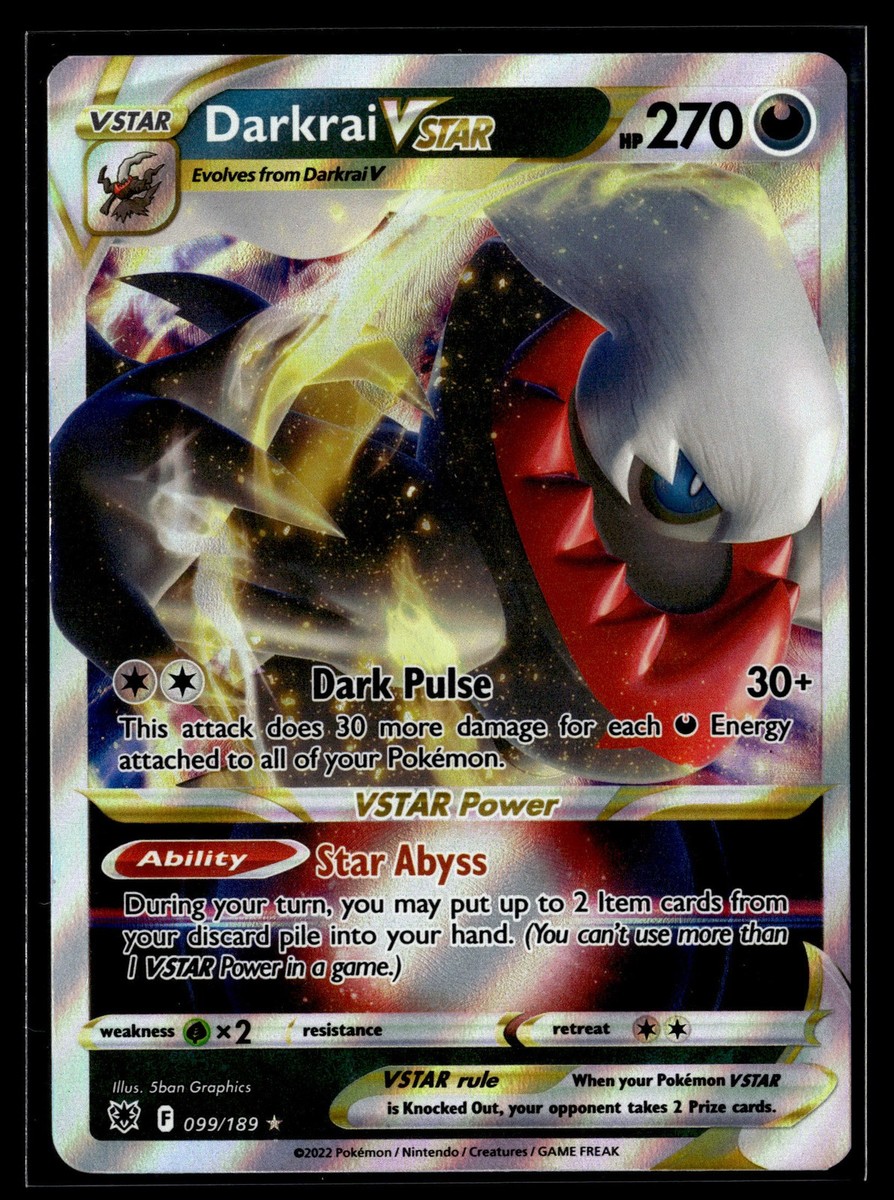 Pokemon TCG SWSH10: Astral Radiance #099/189 Darkrai VSTAR | eBay