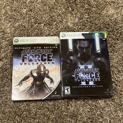 Star Wars: The Force Unleashed 1 And 2 (Xbox 360, 2010) CASE ONLY NO DISC