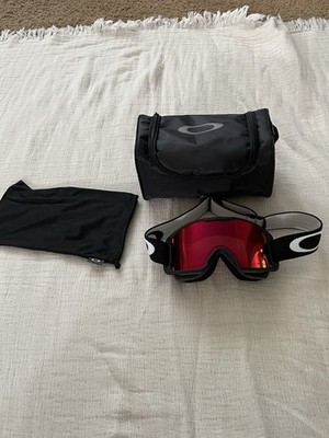 Oakley NWT Line Miner S Prizm Mirror Snow Ski Goggles Matte Black Torch Iridium