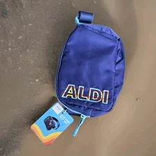 ALDI Gear 2024 Navy Dark Blue Belt Bag Fanny Pack w/ Blue Strap NEW