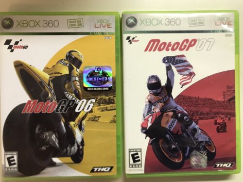 Préstamo de dinero Lo siento Hablar en voz alta Lote MotoGP '06 y MotoGP '07 XBOX 360 completo con manuales bicicletas de  carreras | eBay