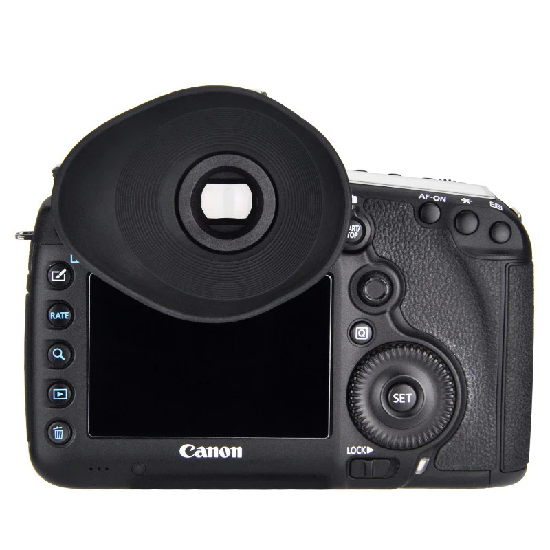 JJC Big Oval Soft Eyecup Eyepiece fr Canon EOS 7D II 5D IV 5DM3 1D/1Ds III 5DS R - Image 3 of 4