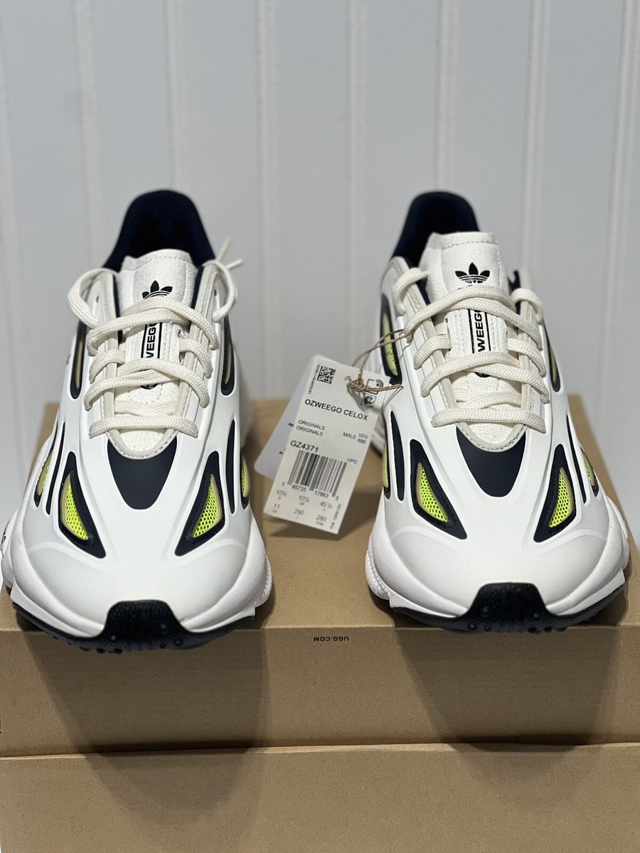 Size 11 - adidas Ozweego Celox White Solar Yellow for sale