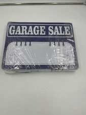 GARAGE SALE Signs Blue 12 Piece Durable  Weather Resi 16 X 12X 1, With 24 Stakes