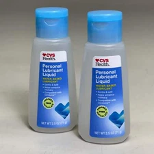 CVS HEALTH (2 PACK) Personal Lubricant Water-Based 2.5 oz Exp 01/26 (New)
