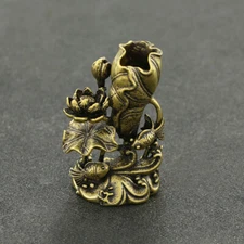 China Brass Retro Carp Figurine Decoration Animal Figurines Collection Crafts