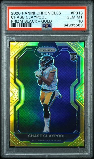 Chase Claypool Panini Chronicles Prizm Black #PB13 Gold